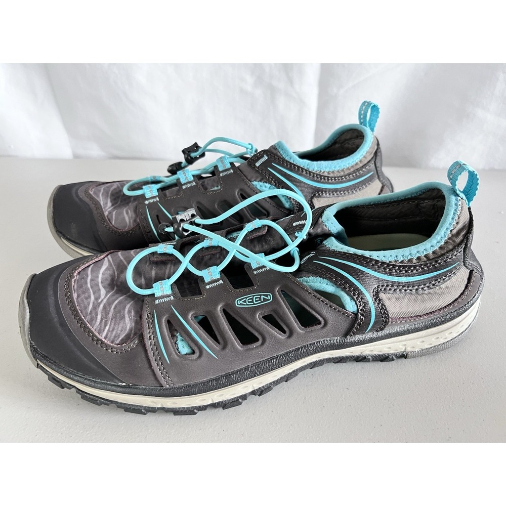 Keen Shoes Women Sz 10.5 Gray Aqua Terradora Fashion Sneaker Oxford
